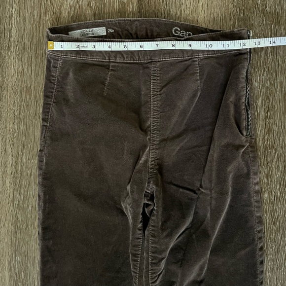 Gap size 26 green velvet legging pants - Picture 4 of 4
